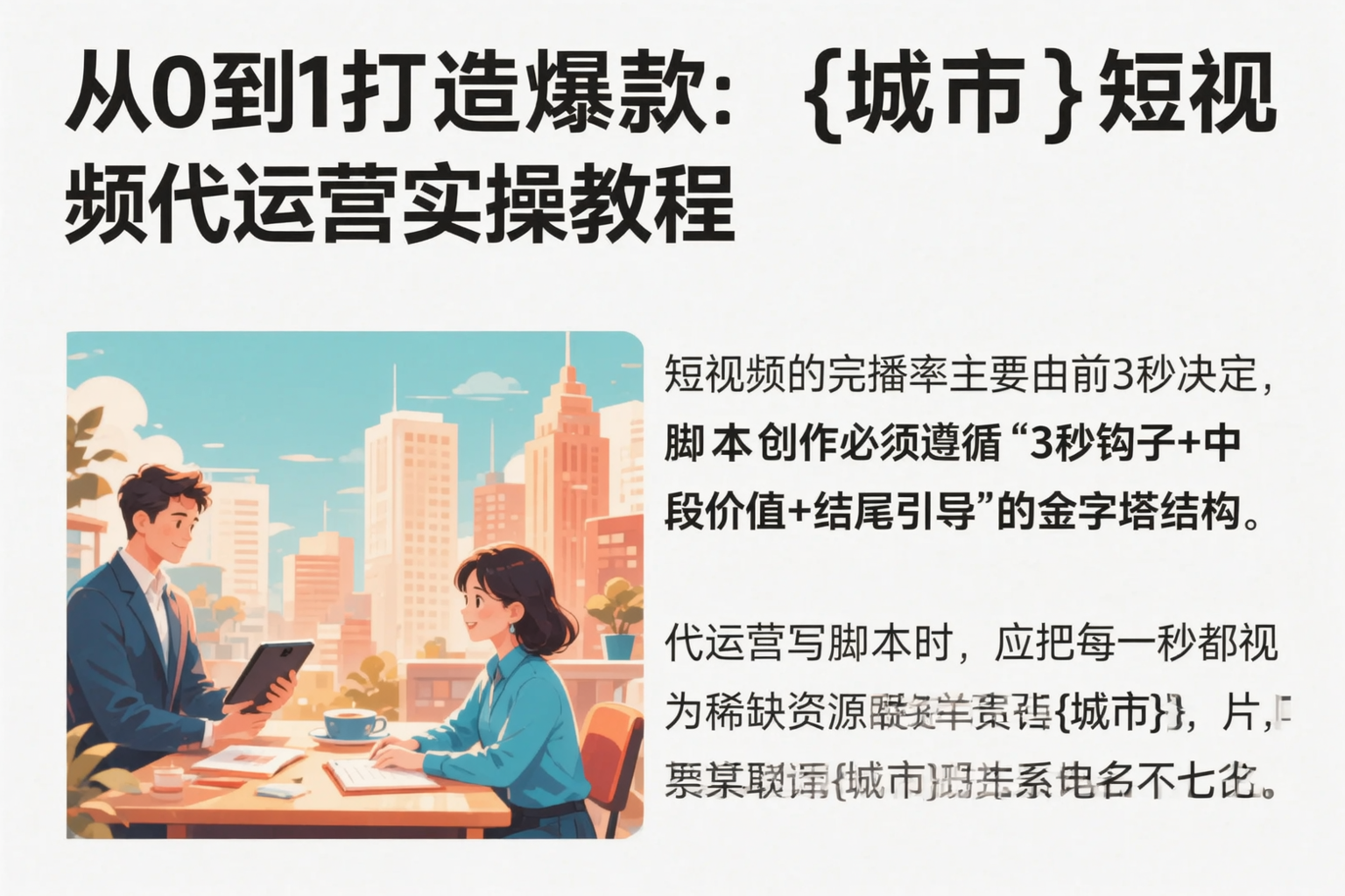 从0到1打造爆款:昭通短视频代运营实操教程