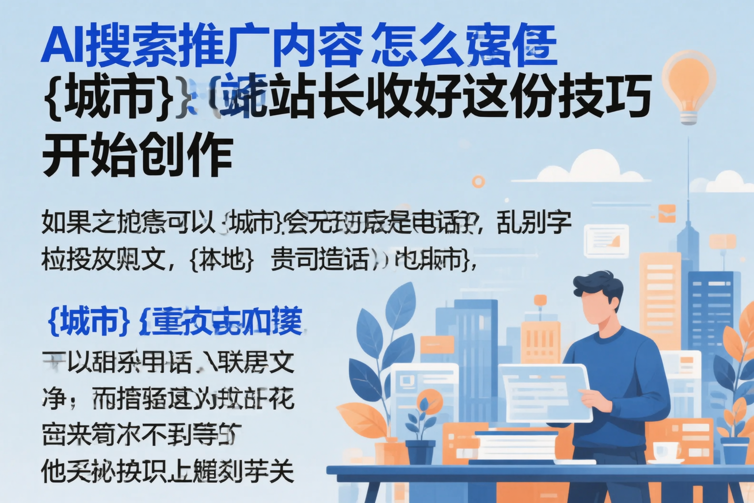 AI搜索推广内容怎么写？昭通站长收好这份技巧