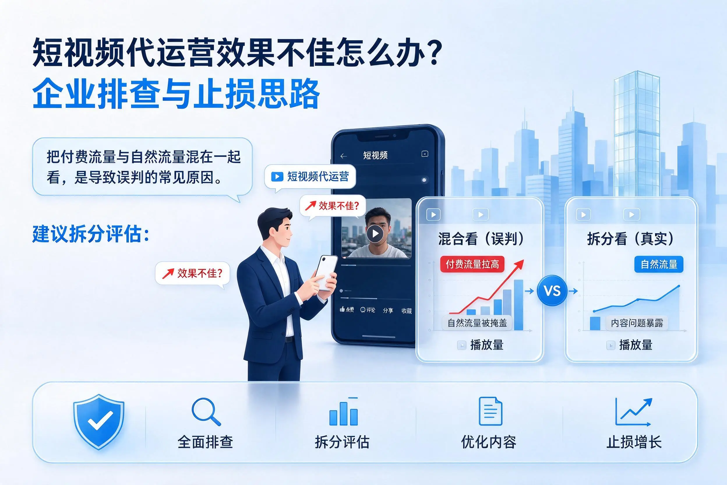 短视频代运营效果不佳怎么办?昭通企业排查与止损思路
