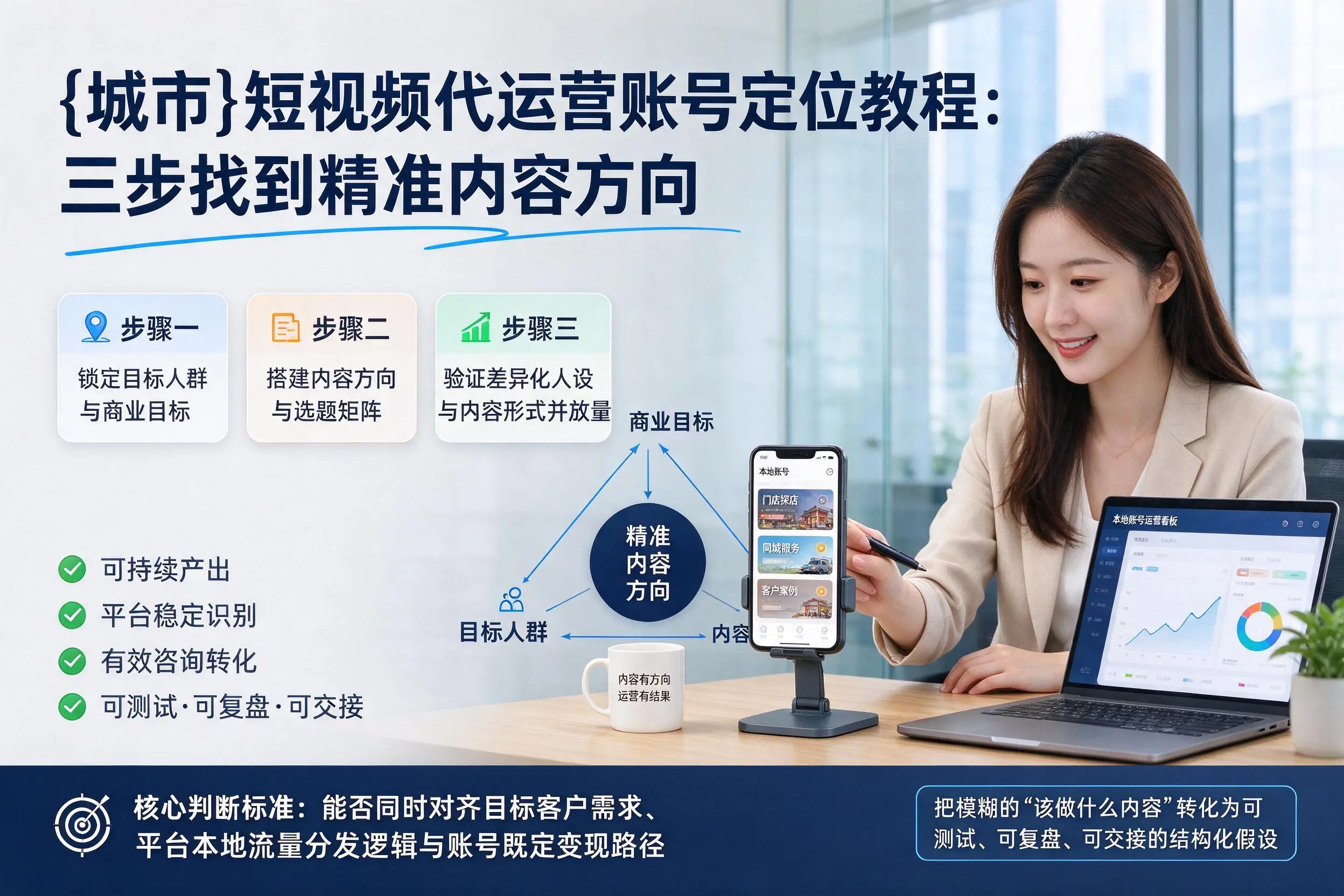 昭通短视频代运营账号定位教程:三步找到精准内容方向