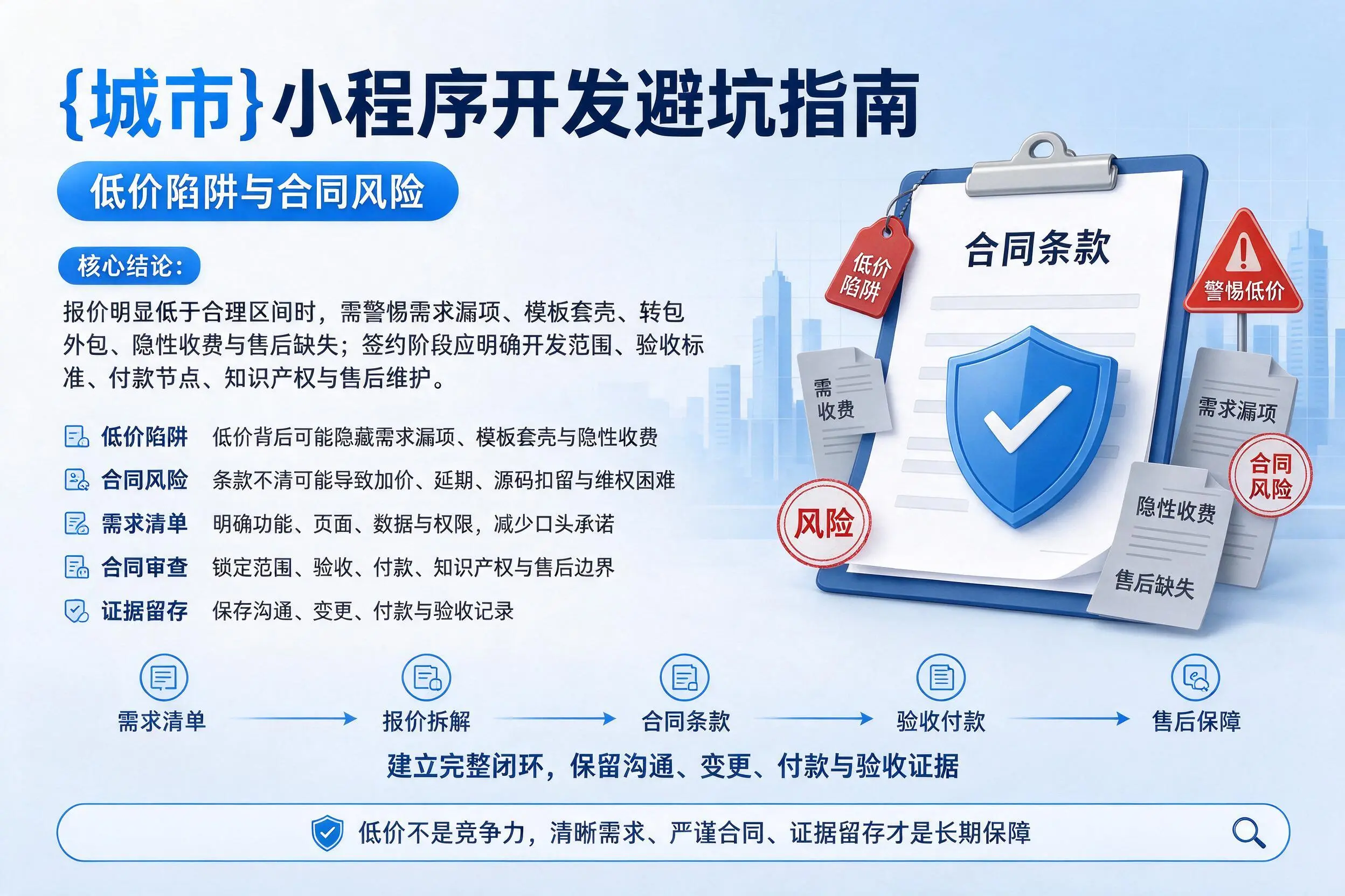 昭通小程序开发避坑指南:低价陷阱与合同风险