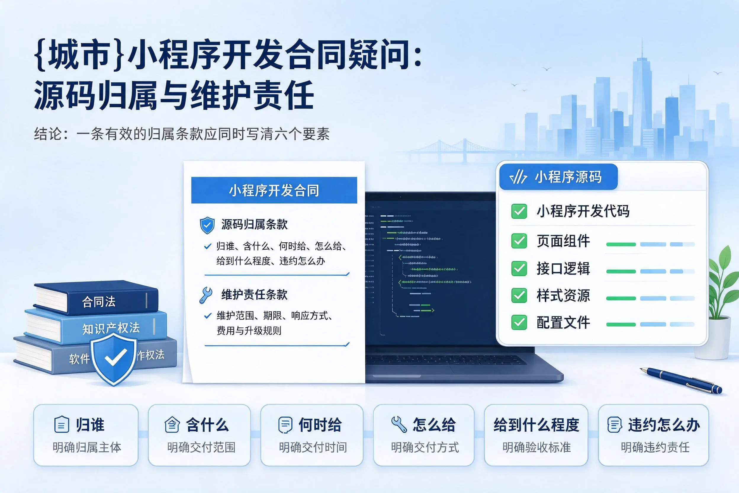 昭通小程序开发合同疑问：源码归属与维护责任
