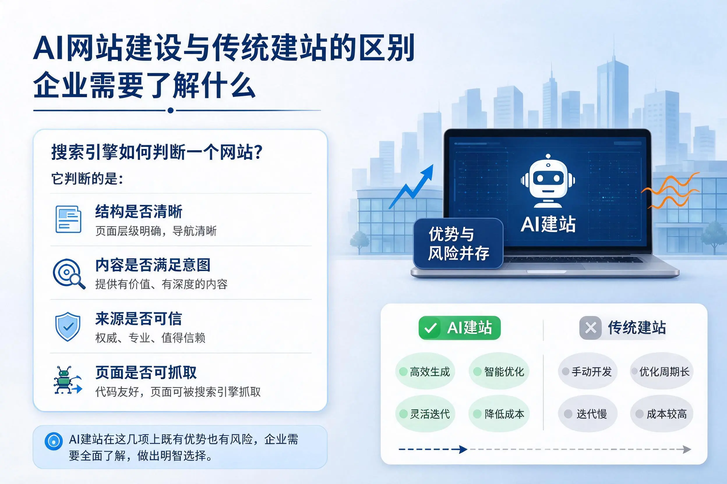AI网站建设与传统建站的区别，昭通企业需要了解什么