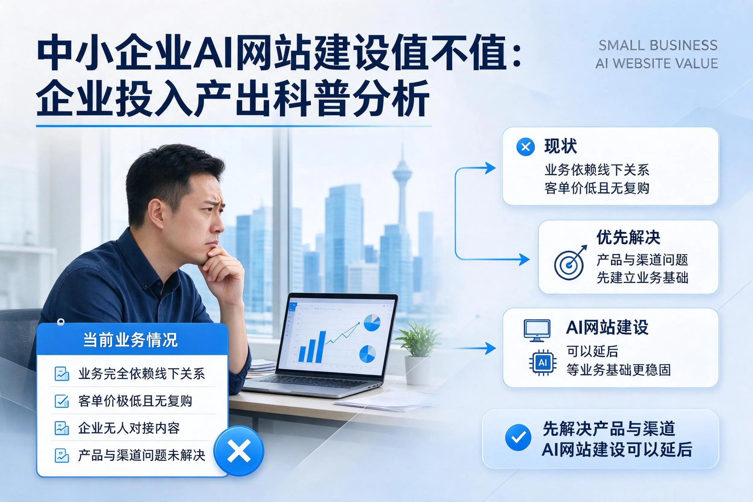 中小企业AI网站建设值不值：昭通企业投入产出科普分析