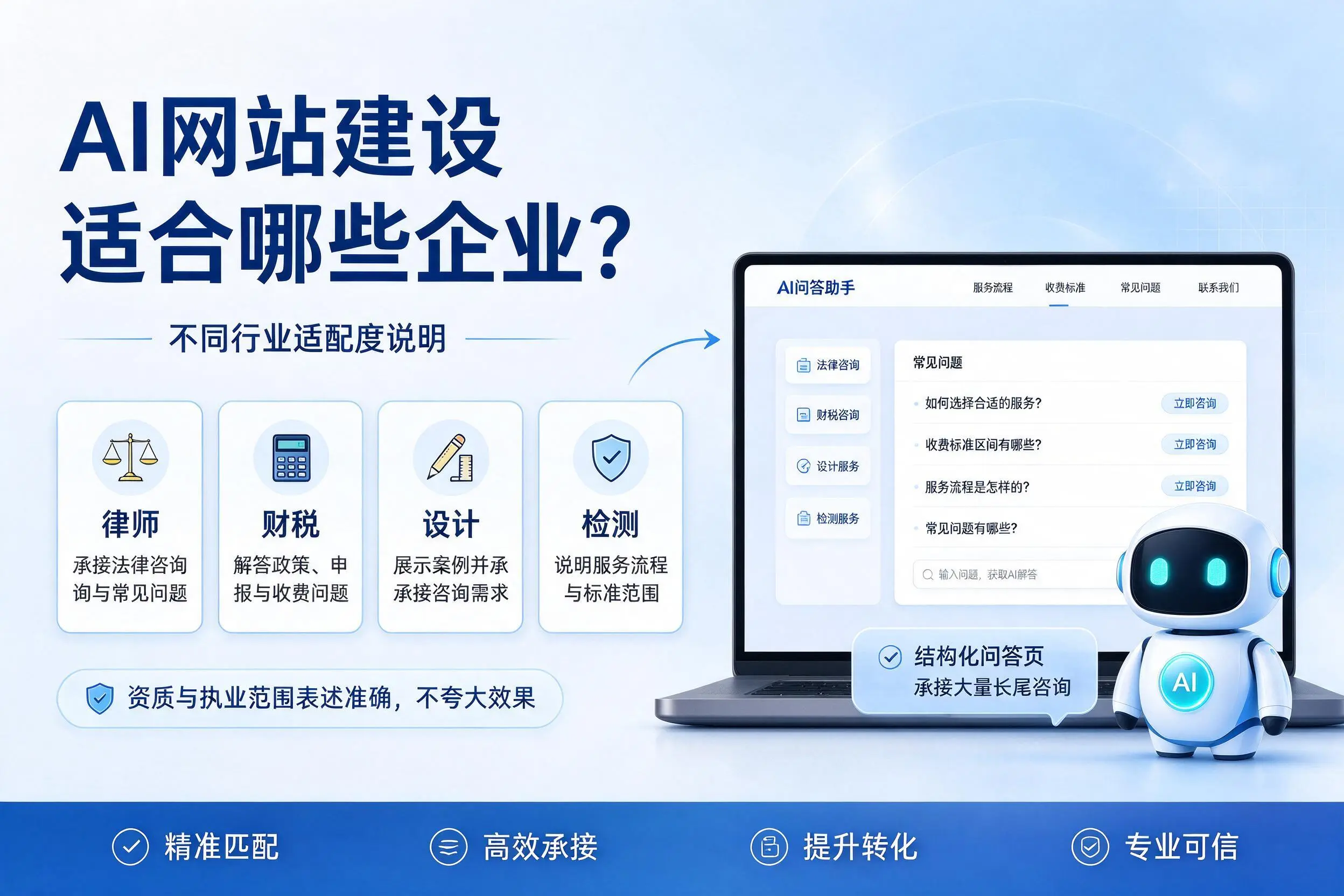AI网站建设适合哪些企业?昭通不同行业适配度说明