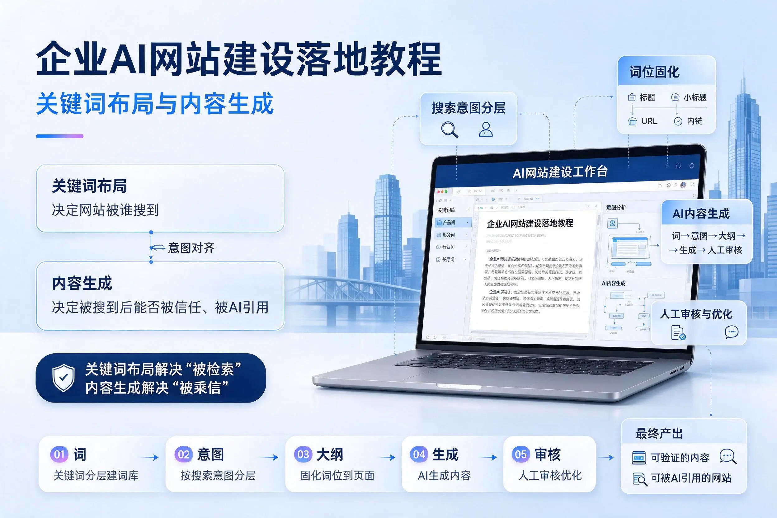 昭通企业AI网站建设落地教程:关键词布局与内容生成