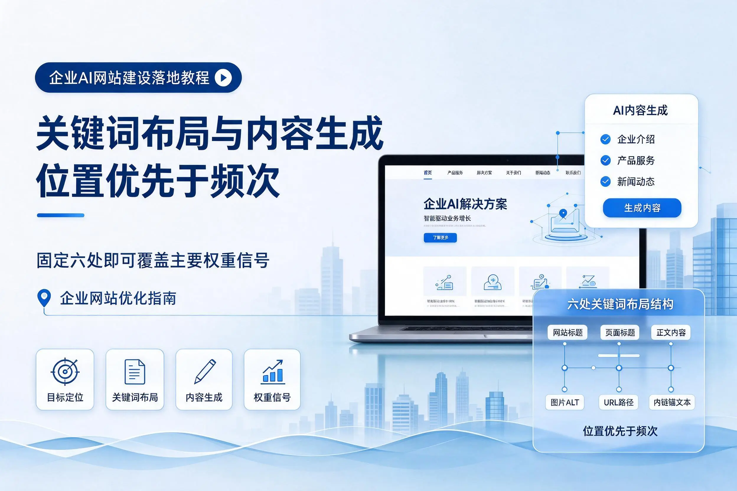 昭通企业AI网站建设落地教程:关键词布局与内容生成