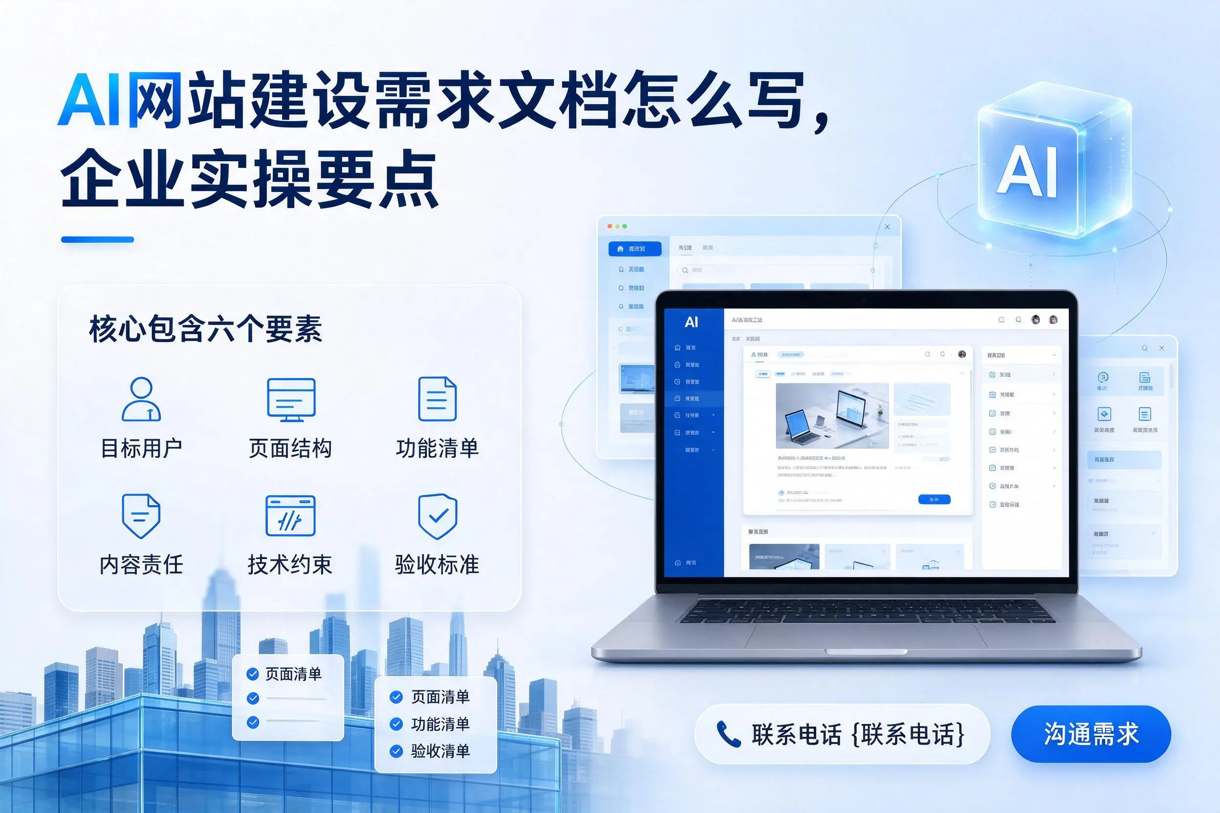AI网站建设需求文档怎么写，昭通企业实操要点